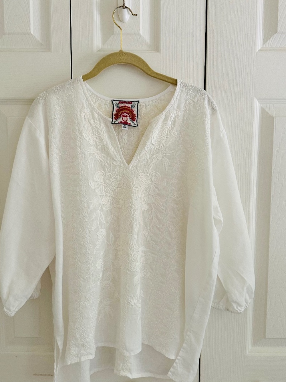 Johnny Was embroidered blouse